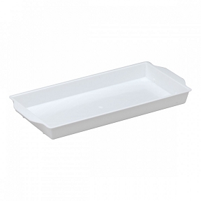 Coupe rectangle blanc 23 x 11 cm (x25) 