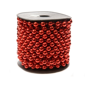 Bobine perles rouge ø 8 mm x 10 m 