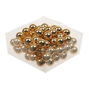 Boules verre brillantes or ø 30 mm (x72)