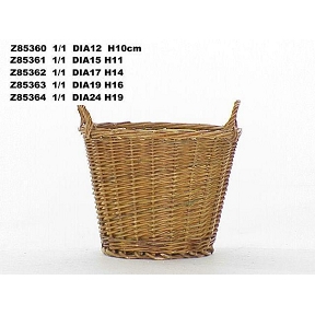 Cache-pot osier brut ø 24 cm, ht 19 cm  