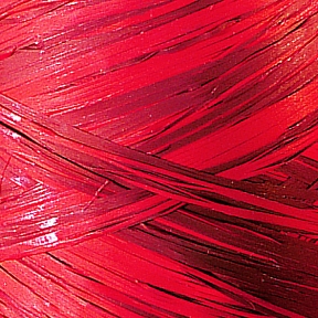 Raphia synthétique bicolore rouge 200 m