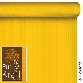 Bobine kraft blanchi uni jaune 0.80 m x 40 m