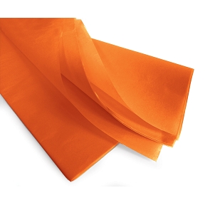 Rame mousseline orange 75 cm x 50 cm (240 feuilles) 