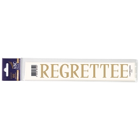 Pochette "REGRETTEE"