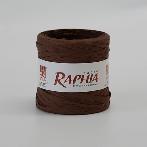 Raphia synthétique uni marron 200 m