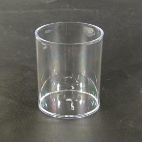 Vase plexiglas transparent ø 12 cm, ht 14 cm