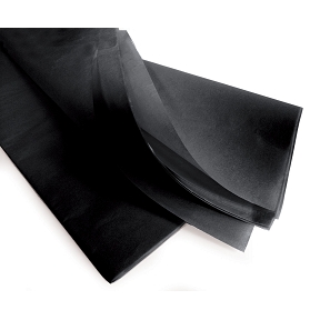 Rame mousseline noir 75 cm x 50 cm (240 feuilles) 