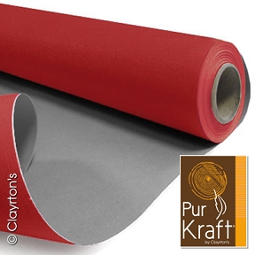 Bobine kraft duo gris-rouge 0.80 m x 40 m 