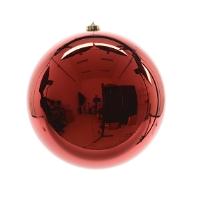 Boules noel plastique rouge ø 200 mm