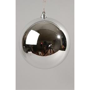 Boules noel plastique argent ø 250 mm 