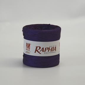 Raphia synthetique uni violet 15 mm x 200 m