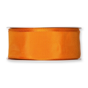 Ruban taffetas uni orange 40 mm x 25 m 