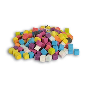 Mini cube mouillable floride noir 2 x 2 (300 grs)