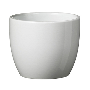 Cache-pot "basel" blanc ø 16 cm, ht 15 cm
