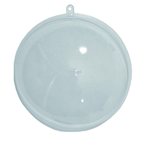 Boule plastique transparente 200mm x 4 