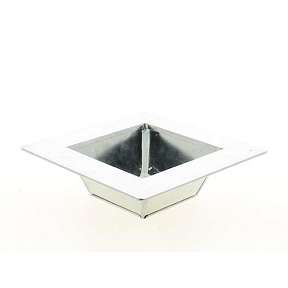 Coupe zinc + rebord 10 x 10 ht 5cm