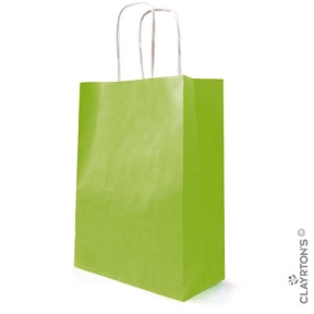 Sac kraft blanchi vert pomme 18 x 22cm (x 50)