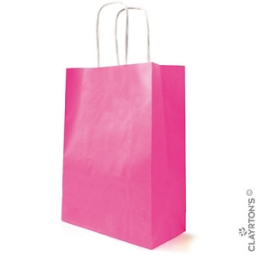 Sac kraft blanchi fuchsia 18 x 22cm (x 50)