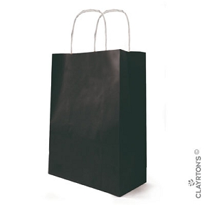 Sac kraft blanchi noir 18 x 22cm (x 50)