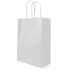 Sac kraft blanchi blanc 14 x 7 x 21 ( x 25)