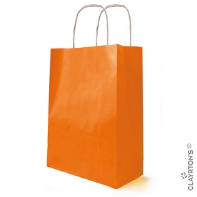 Sac kraft blanchi orange 18 x 22 cm (x 50) 