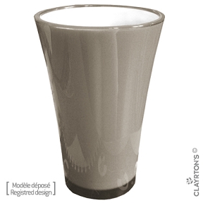 Vase fizzy gris ht 45 cm 