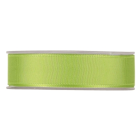 Ruban satin gros grain vert anis 25 mm x 20 m 