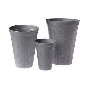 Vase plastique zinc 