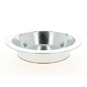 Coupe zinc avec rebord ø 25 cm ,  ht 6 cm