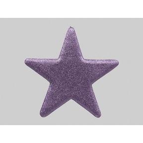 Etoile noel pailletee violet 50 cm 