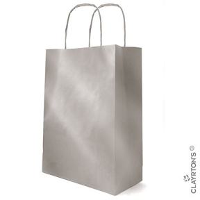 Sac kraft argent 18 x 22 cm (x 50) 