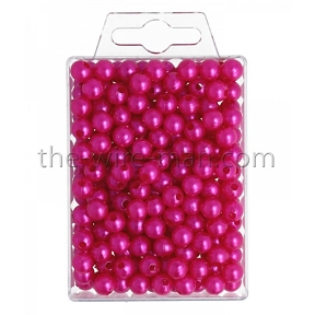 Perles fuchsia ø 8 mm ( x250) 