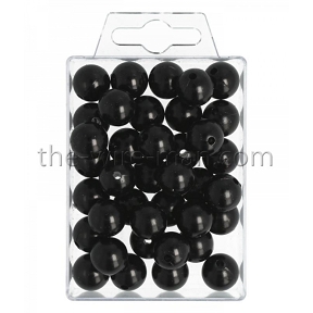 Perles noire ø 14 mm (x 35) 