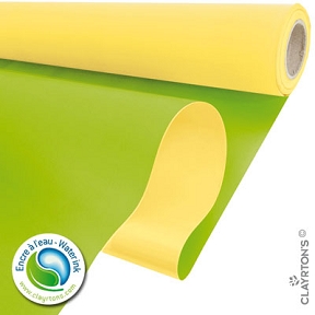 Bobine clayrane duo mat jaune-vert 0.80 m x 40 m 