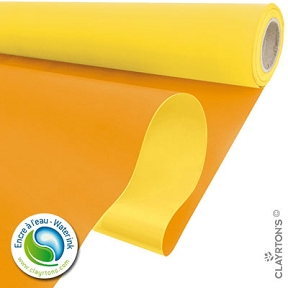 Bobine clayrane duo mat jaune-orange 0.80 m x 40 m 