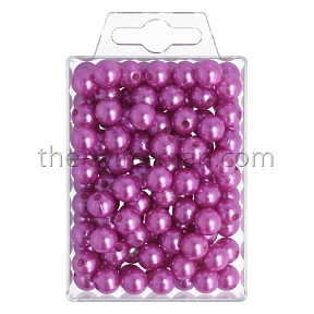 Perles violet ø 10 mm (x115) 