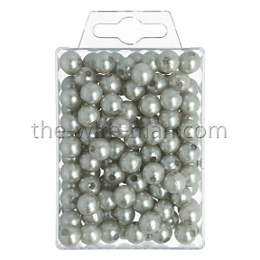 Perles argent ø 10 mm (x115) 