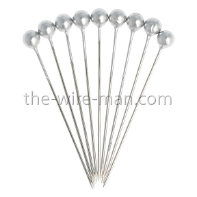 Epingle perle argent ht 4cm , ø 4mm (x 150) 