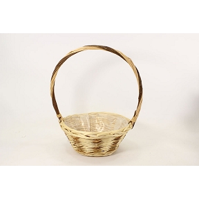 Panier osier brut et naturel 