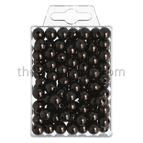 Perles brun de cafe ø 10 mm (x115) 