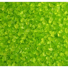 Pepites de verre vert 2-4 mm ,  2.5 l (seau) 