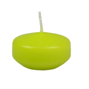 Bougie flottante vert pomme ø 50 mm ( x 28 )