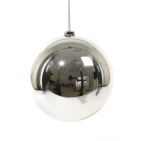 Boules noel plastique argent ø 200 mm