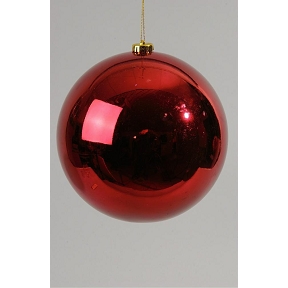 Boules noel plastique bordeaux ø 200 mm 