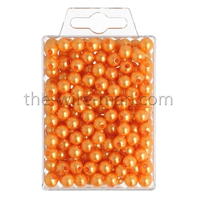 Perles orange ø 8 mm ( x250) 