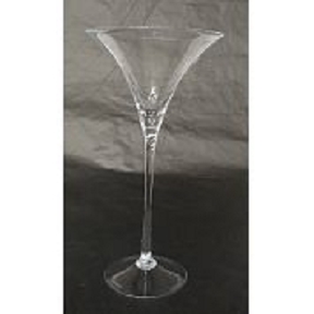 Coupe verre martini transparente ø 34 cm , ht 90 cm