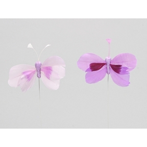 Papillons lilas 8cm x 48