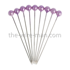 Epingles perle violet ø4mm (x150)