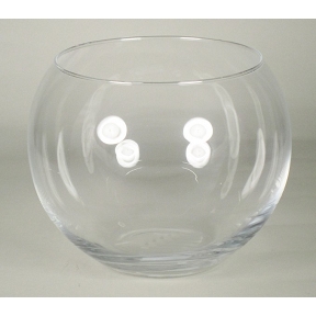 Vase boule verre ø19 ht 17.5cm