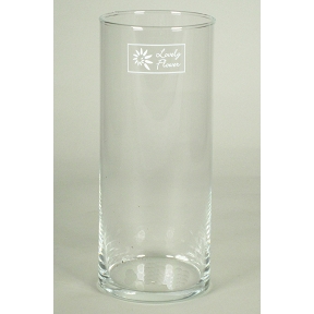 Vase verre cylindre ø8.5 ht 26cm